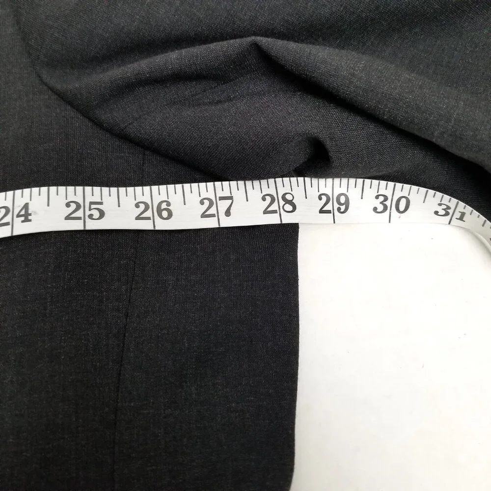 GS Mens Suit Jacket 54PRG Charcoal Black Wool Blend Professional Business Portly